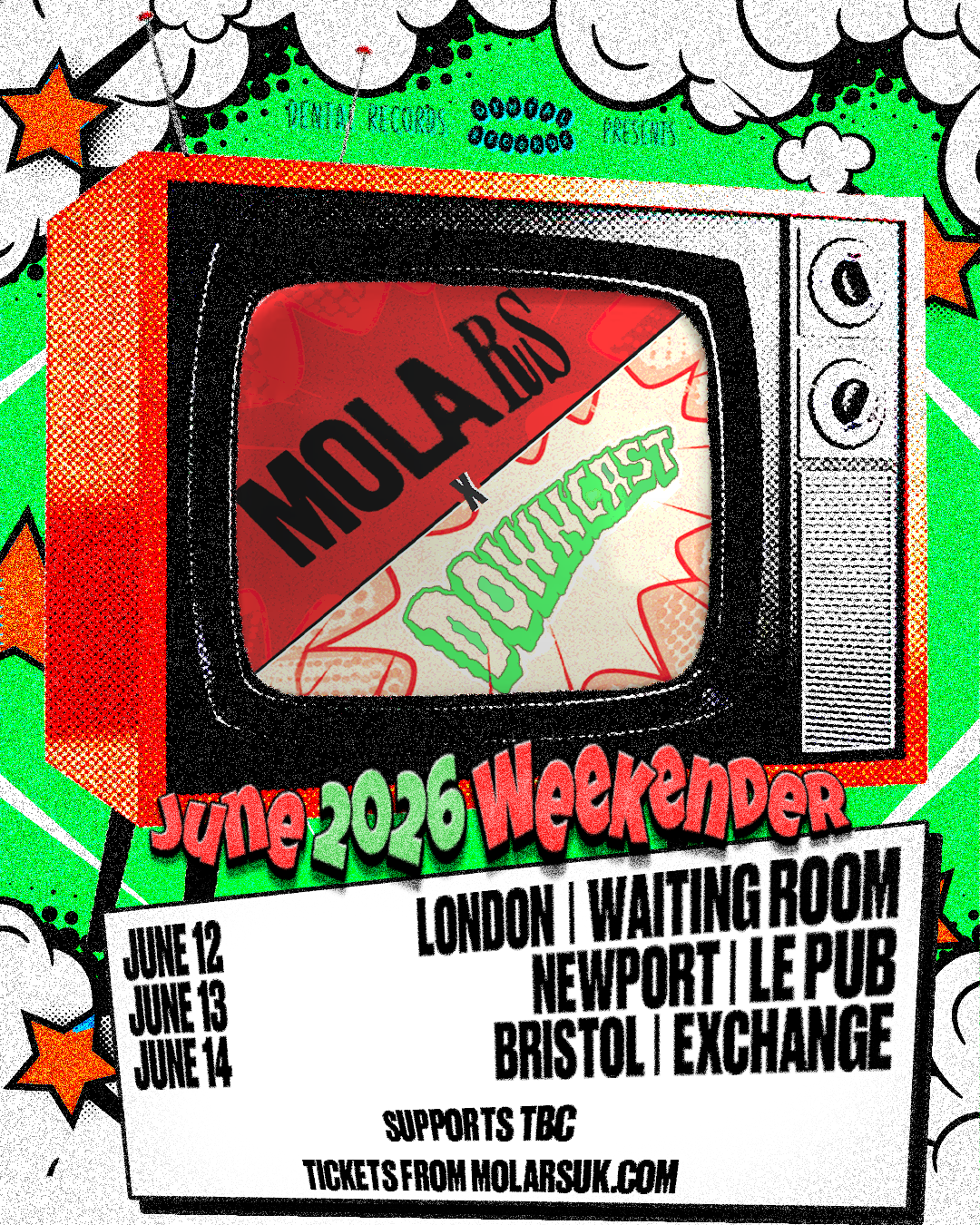 Molars X Downcast June Tour Ticket